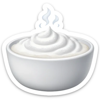 powdered sugar in bowl sticker