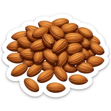 roasted almonds from christmas market sticker