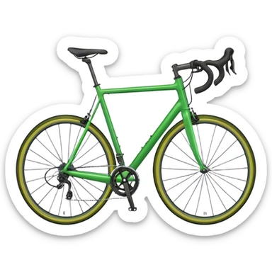 Green road bike from SCOTT sticker