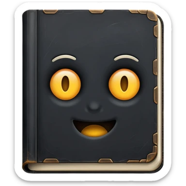 make me a black book with dust on it to show that it's old  sticker