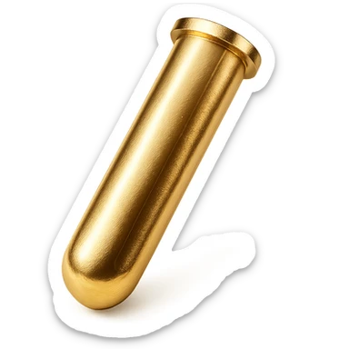 golden test tube, elegant, minimal, gold color, no text sticker