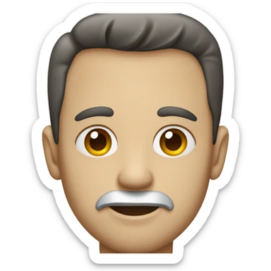 A man with a bone in his jaw sticker