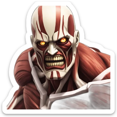 Attack on titan Colossal Titan sticker