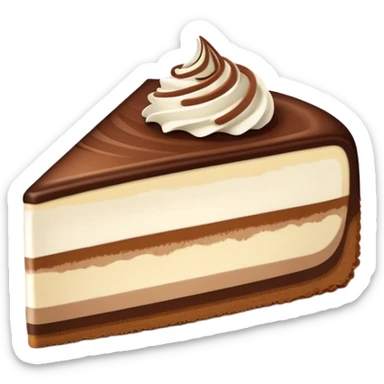 Tiramisu cheesecake slice  sticker