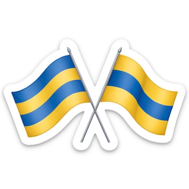 Russia-ukraine generic flag sticker