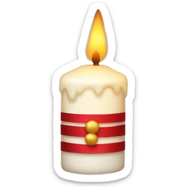 christmas candle  sticker