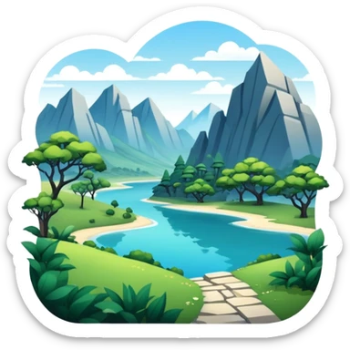 edgy aesthetic full scenic SCENERY sticker
