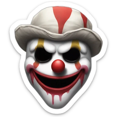 Call Of Duty Ghost As A Clown sticker