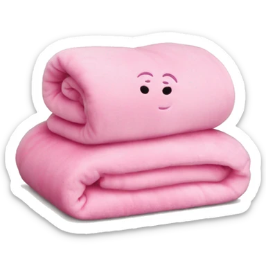 blanket plush pink sticker