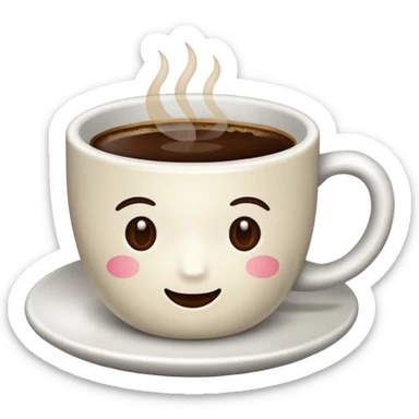 Cup of coffee sticker