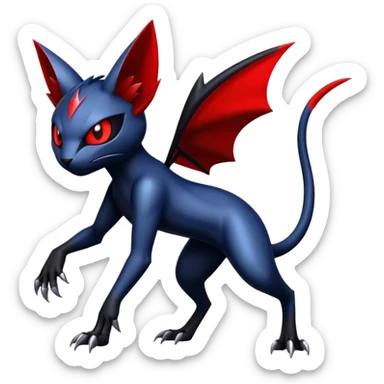 Shiny Dark Exotic Bisharp-Darkrai-Torracat-Scizor-Hybrid-Creature sticker