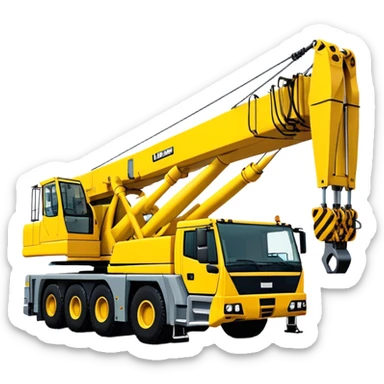 Crane - Liebherr LTM 1200-5.1 (Model Year: 2022) (Iconic colour: Yellow) sticker