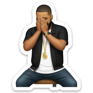 DJ Khaled Facepalm sticker