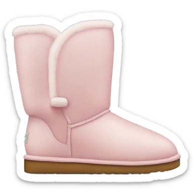 Light pink uggs noot sticker