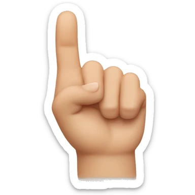 thumb finger down but other fingers up sticker