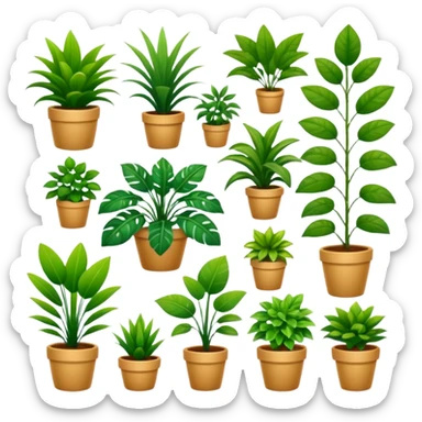Houseplants everywhere  sticker