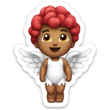 Cupid saying I love you sticker