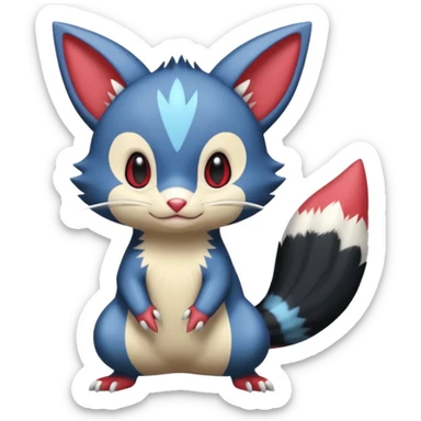 Sneasel-Furret-fusion sticker