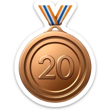 Create a medal which has an inscription "Brocation 2026" sticker