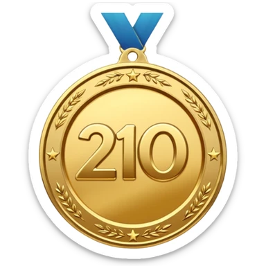 Create a medal which has an inscription "Brocation 2026" sticker