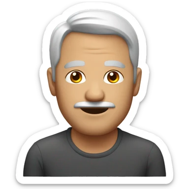 middle aged man. Show the shoulders sticker