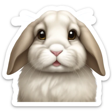 Holland lop bunny sticker