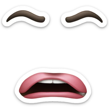 Face with tongue sticking out lower right of lips with crazy eyes sticker