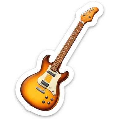 electro guitaar sticker