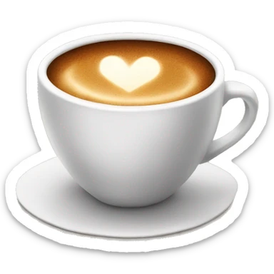 a cup of coffee in big cup sticker