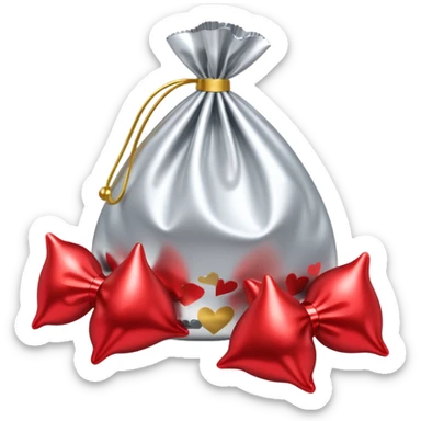 Bag of Hershey’s kisses in Hershey’s packaging  sticker