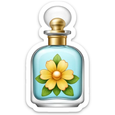 spraying perfume bottle sticker