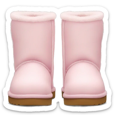 light pink mini uggs sticker
