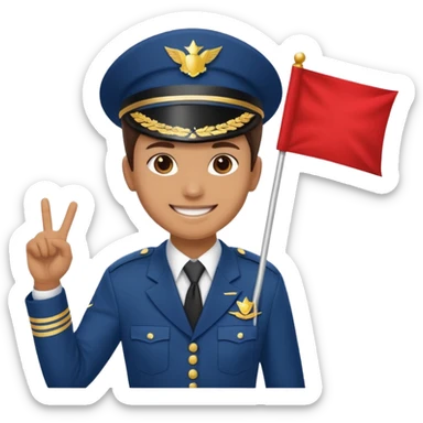 banner carrier from the Parade Marchers sticker