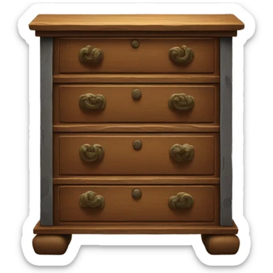 ancient chest of drawers sticker