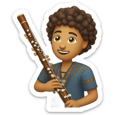 Erlandskian Jawekauoz Flute Instrument Ethnic sticker