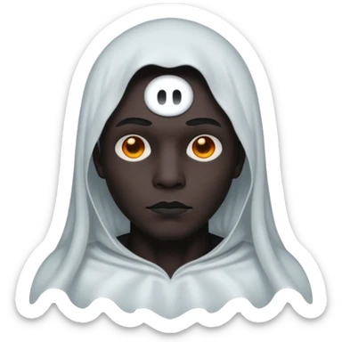 Gothic style GHOST male, black sticker