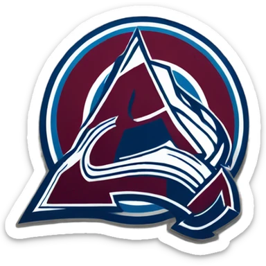 Colorado avalanche logo sticker