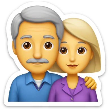 pareja mayor de edad sticker