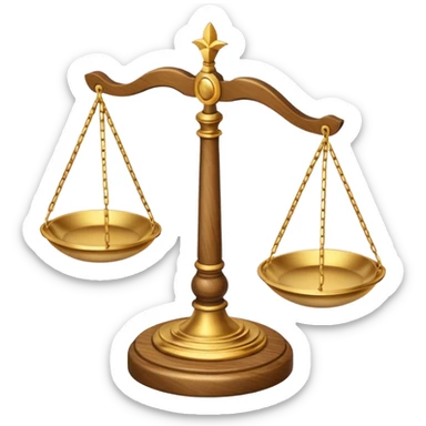 Balance Justice Wisdom sticker