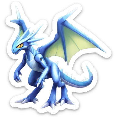  Cool Cute Edgy Shiny Godly Ethereal Digimon-Genesect-Dialga-Reptile full body sticker