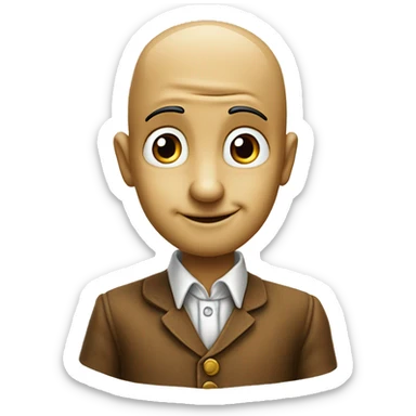 Pinocchio with a long nose ￼ sticker