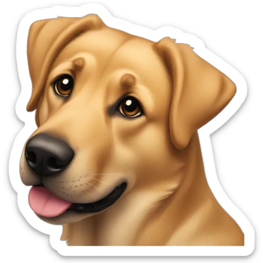 Labrador retriever an d german Shepard mix sticker
