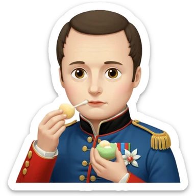 Napoleon Bonaparte ăn mochi sticker