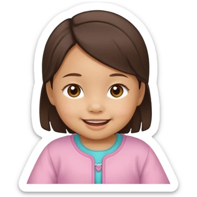 A Taiwanese American baby girl  sticker