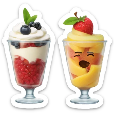 fruit parfait sticker