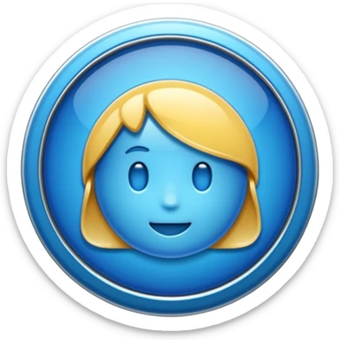 Fb blue badge sticker