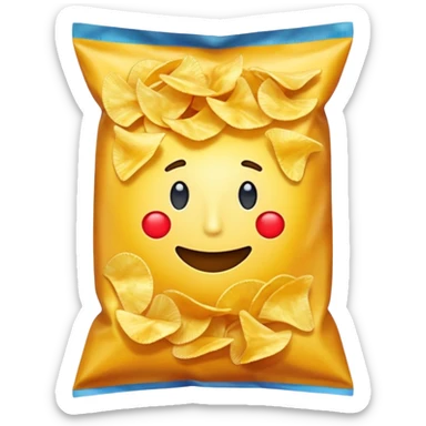 paquet de chips faceless sticker