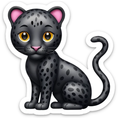 Leopardo negro sticker