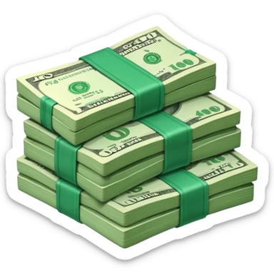 paquete de dinero solo sticker