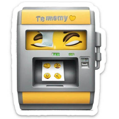 donation machine sticker